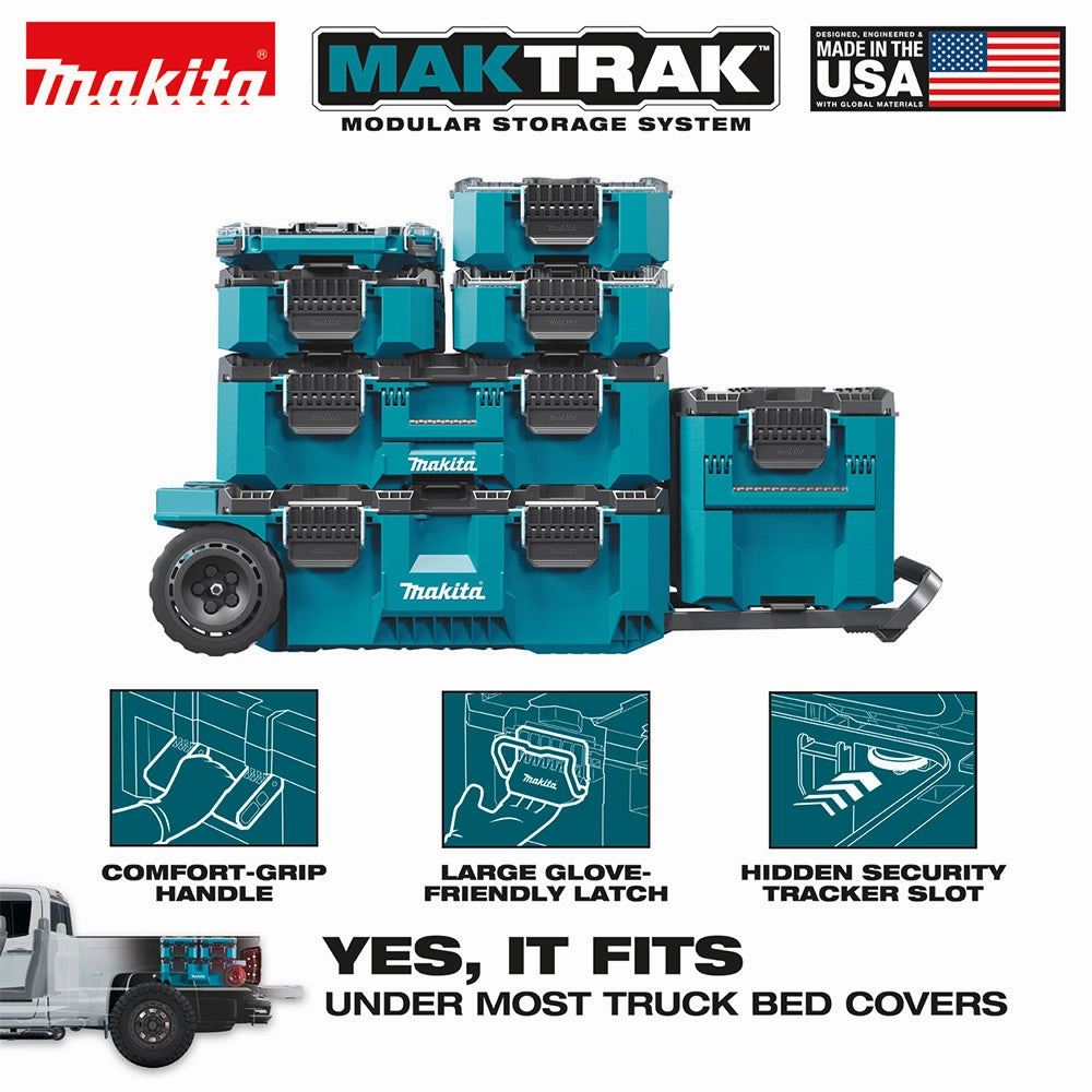 Makita MakTrak Rolling Tool Chest w/ Large Durable Tool Box