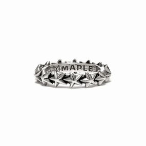 Maple Star Ring Silver 925