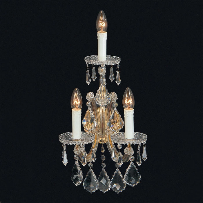 Maria Theresa 3 Light Crystal Wall Chandelier From Italy