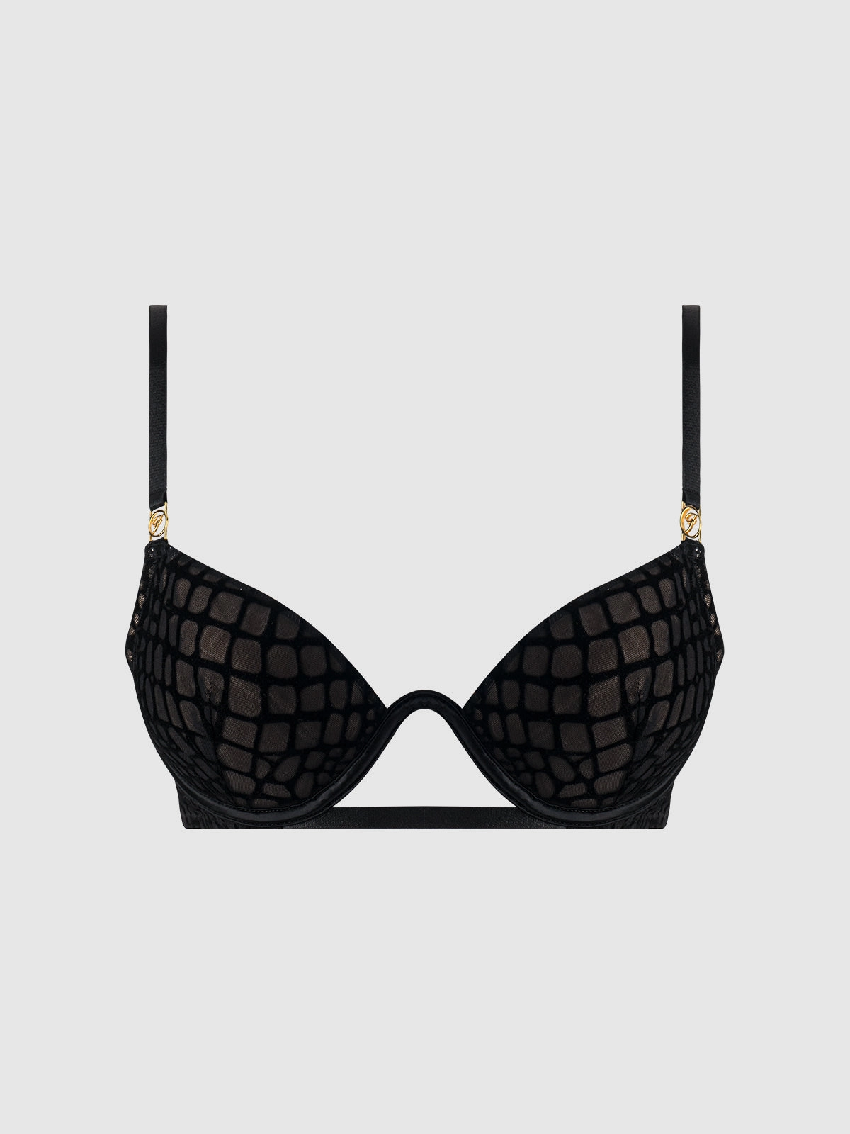 Medusa Snake Velvet Burnout Monowire Bra