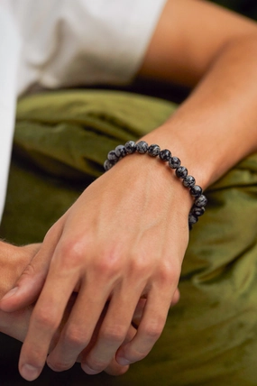 Men's Gemstone Beaded Bracelet