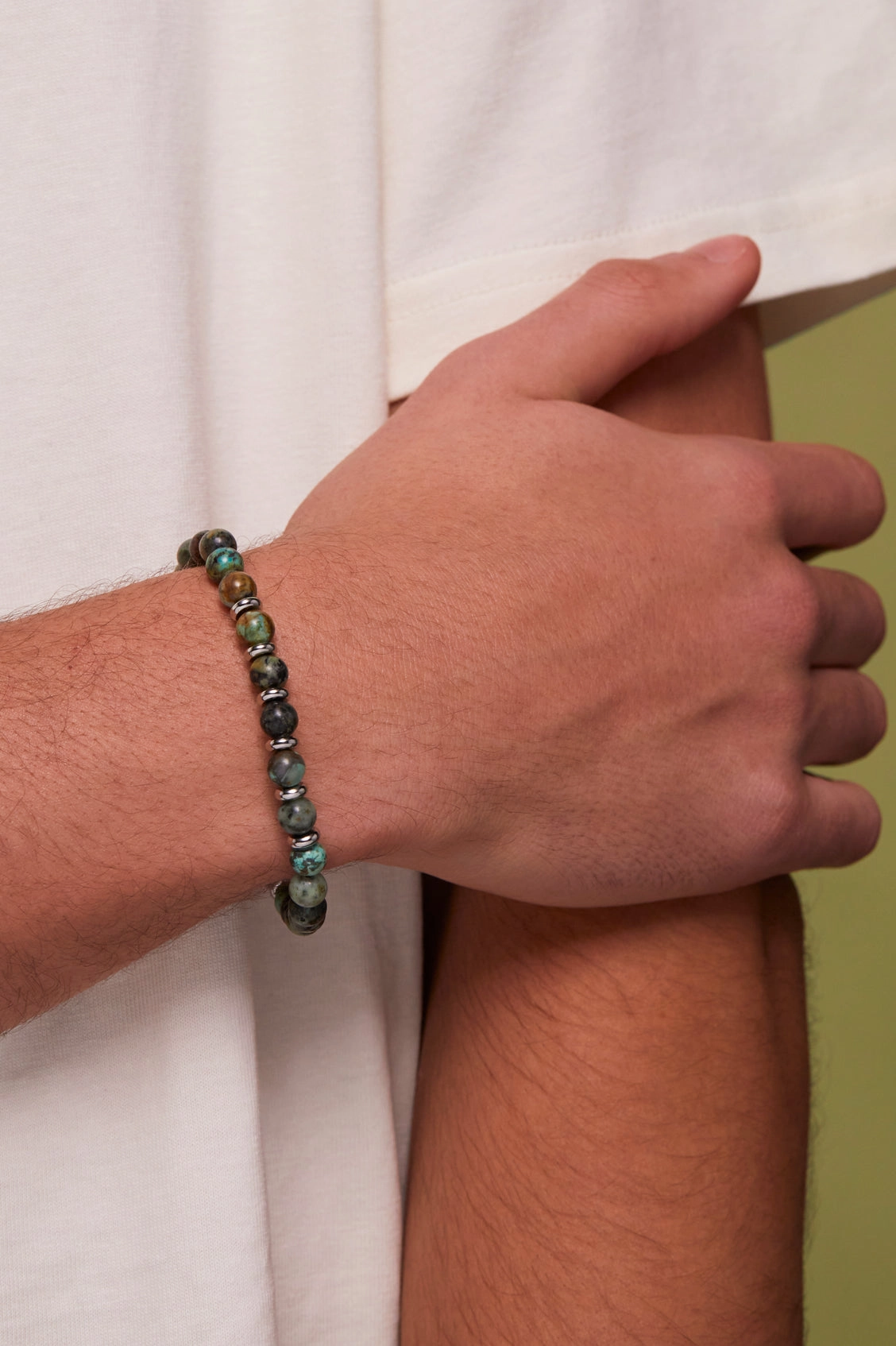 Men's Gemstone Beaded Bracelet