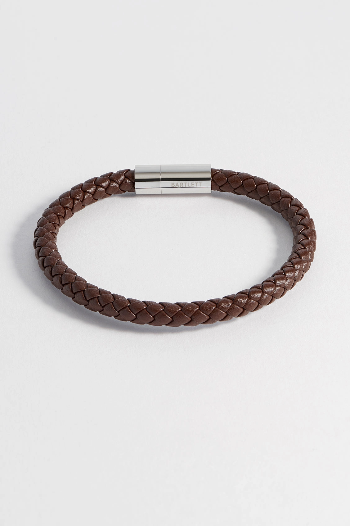 Men's Leather Single Plaited Wrap Bracelet
