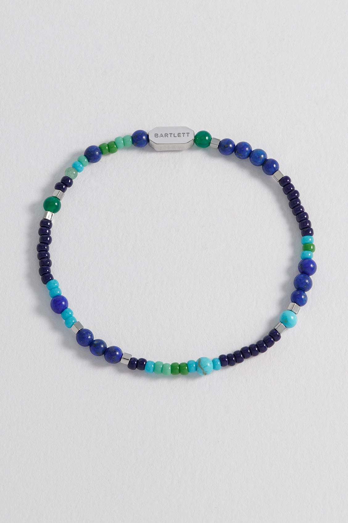 Men's Mixed Bead Stretch Bracelet