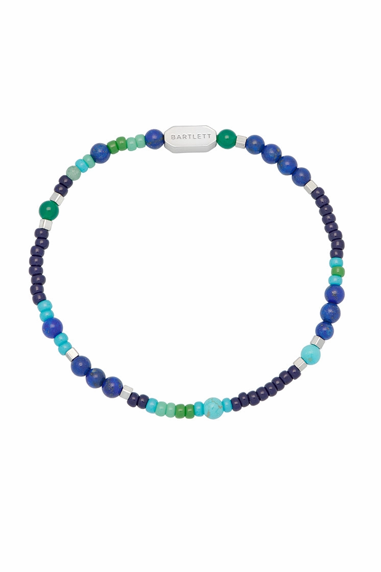 Men's Mixed Bead Stretch Bracelet
