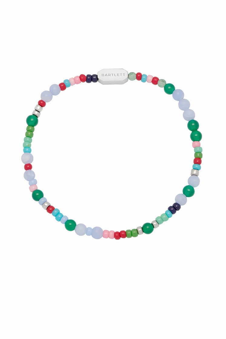 Men's Mixed Bead Stretch Bracelet