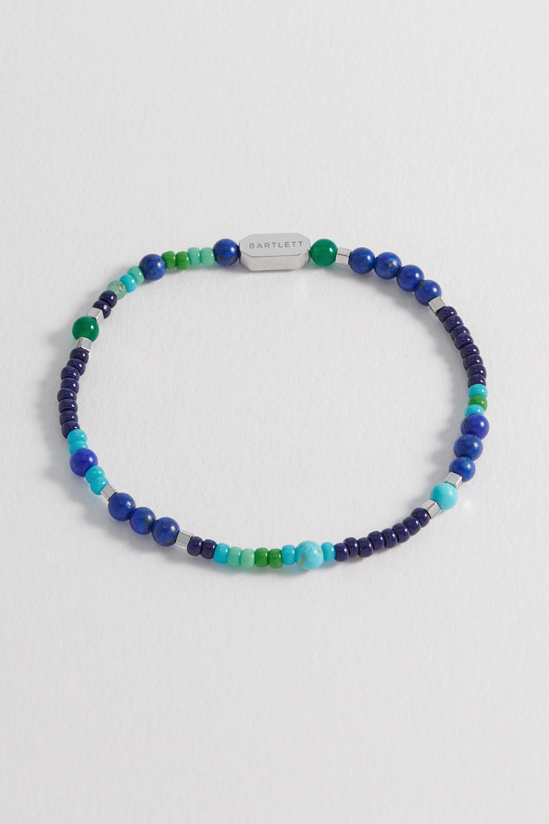 Men's Mixed Bead Stretch Bracelet