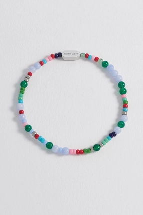 Men's Mixed Bead Stretch Bracelet