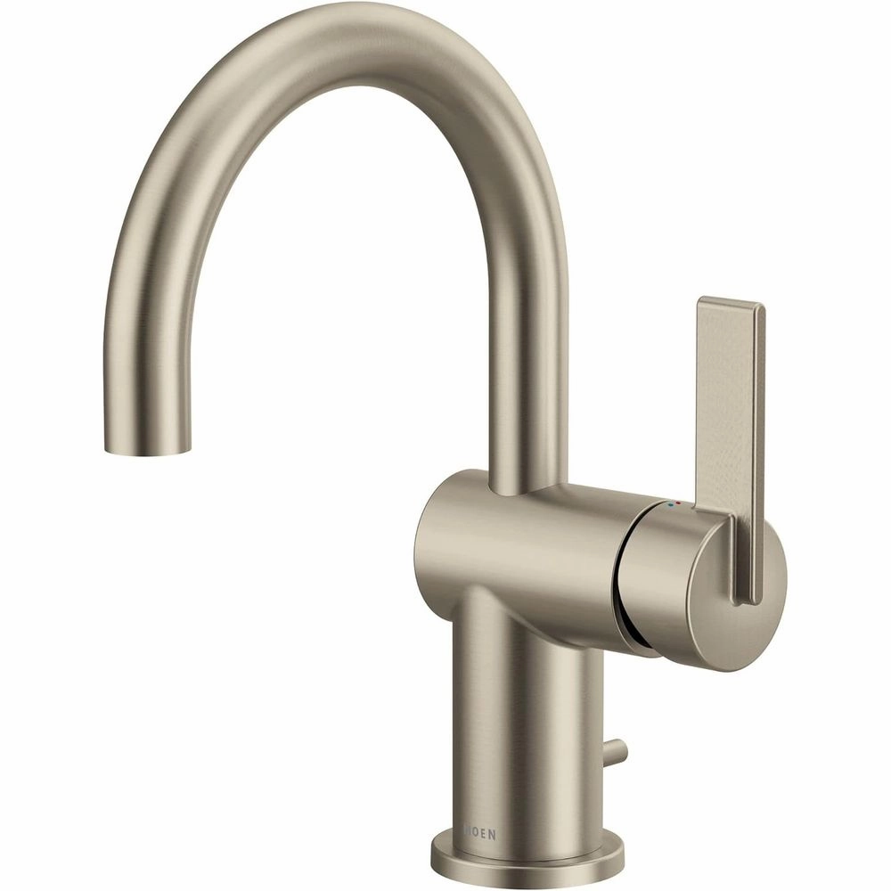 Moen 6221 Cia 1.2 GPM Single Hole Bathroom Faucet Nickel
