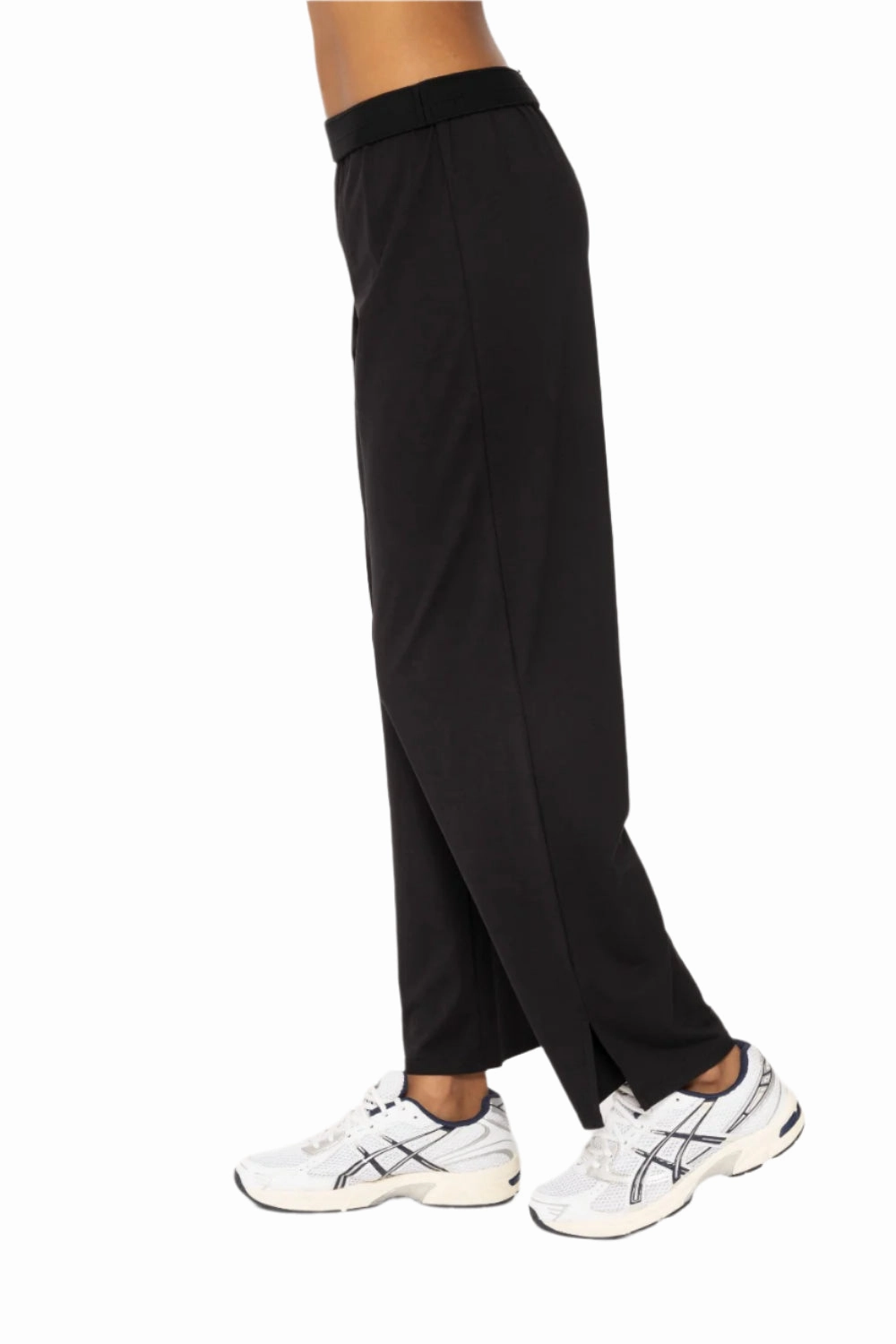 Mono B Air Essentials Fold Over Waist Wide Leg Lounge Pants KPZ12397