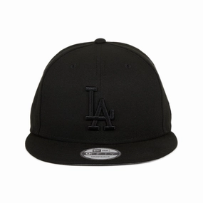 New Era 9Fifty MLB Basic Los Angeles Dodgers Snapback Hat - Black. Black