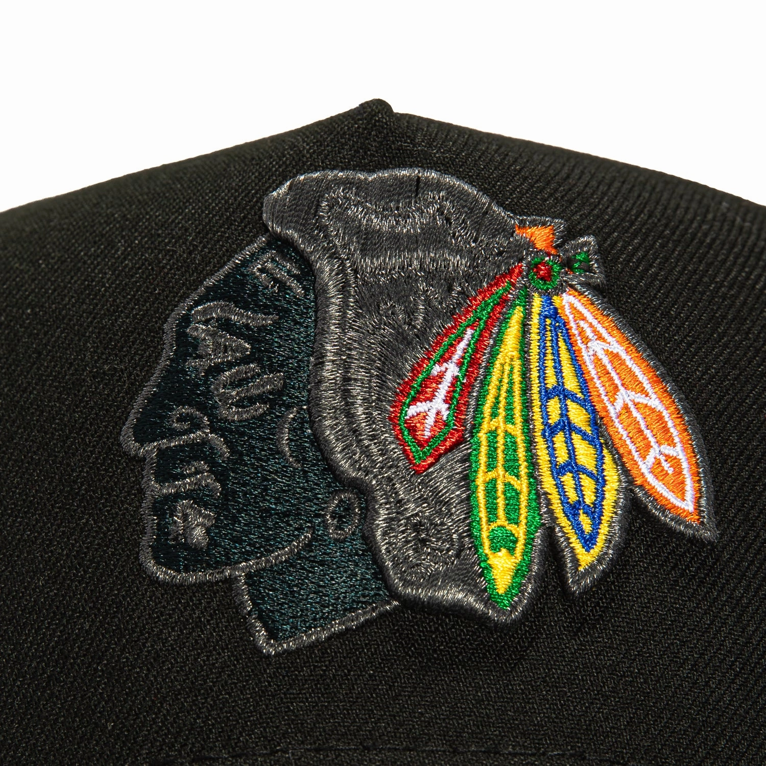 New Era 9Forty A-Frame Chicago Blackhawks Tonal Snapback Hat - Black