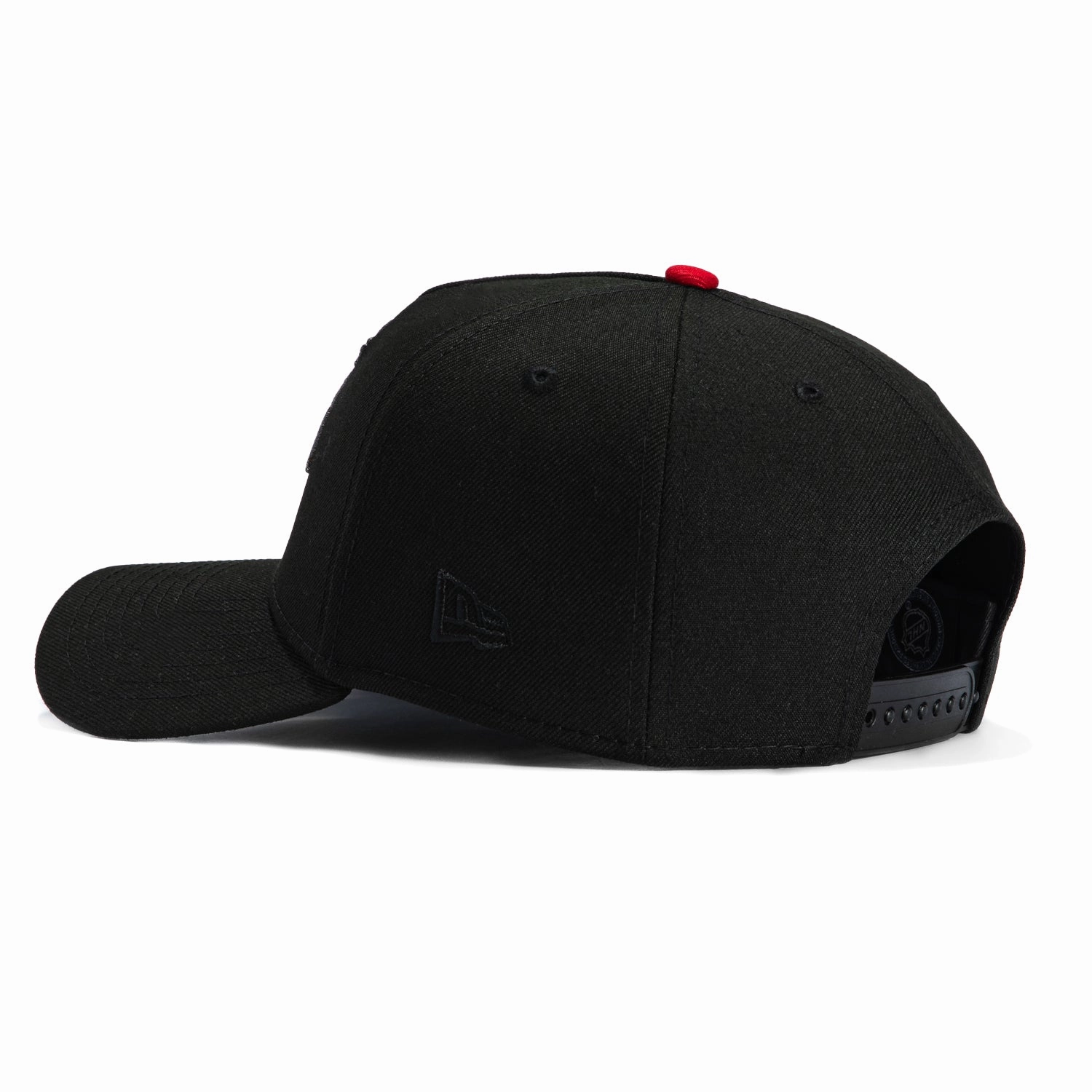 New Era 9Forty A-Frame Chicago Blackhawks Tonal Snapback Hat - Black