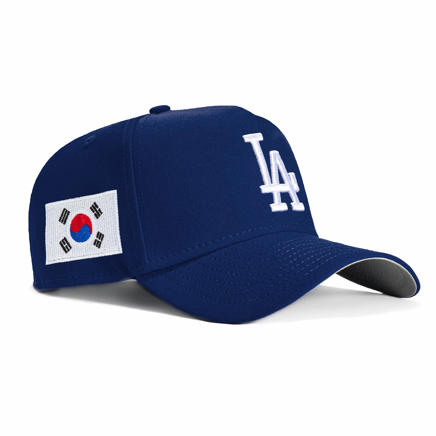 New Era 9Forty A-Frame Los Angeles Dodgers Korea Flag Patch Snapback Hat - Royal