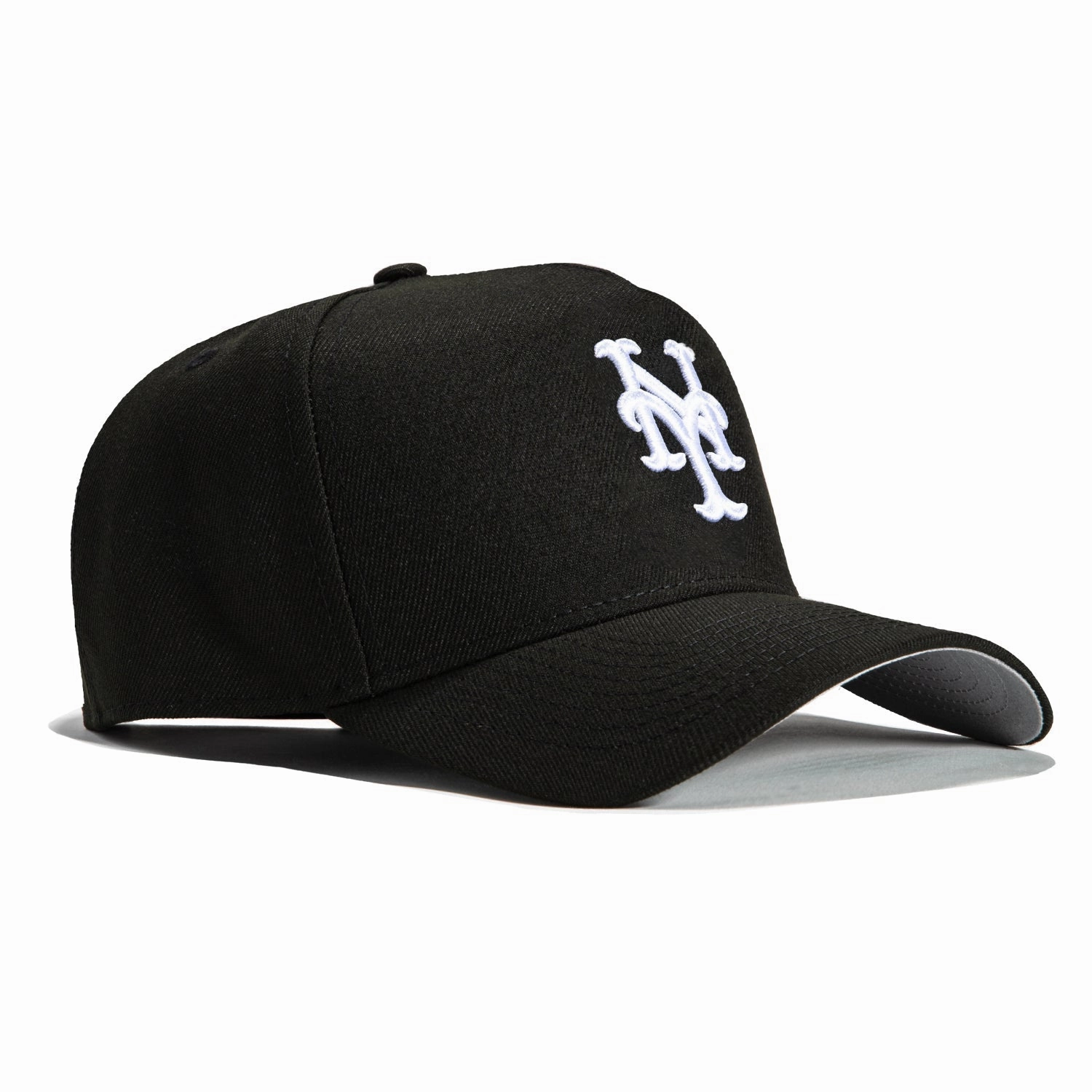 New Era 9Forty A-Frame New York Mets Snapback Hat - Black, White