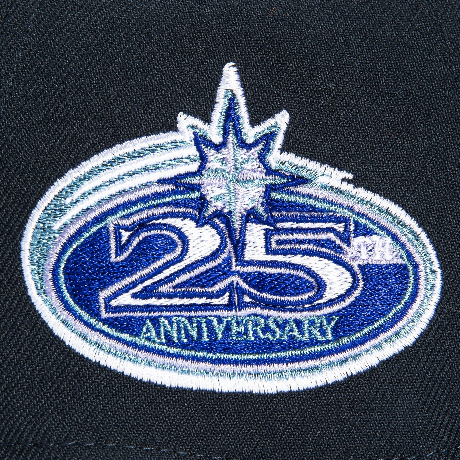 New Era 9Forty A-Frame Seattle Mariners 25th Anniversary Patch Snapback Hat - Navy