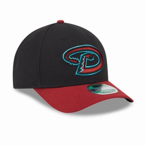 New Era 9Forty M-Crown Arizona Diamondbacks Snapback Road Hat - Black. Sedona Red