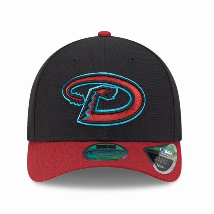 New Era 9Forty M-Crown Arizona Diamondbacks Snapback Road Hat - Black. Sedona Red