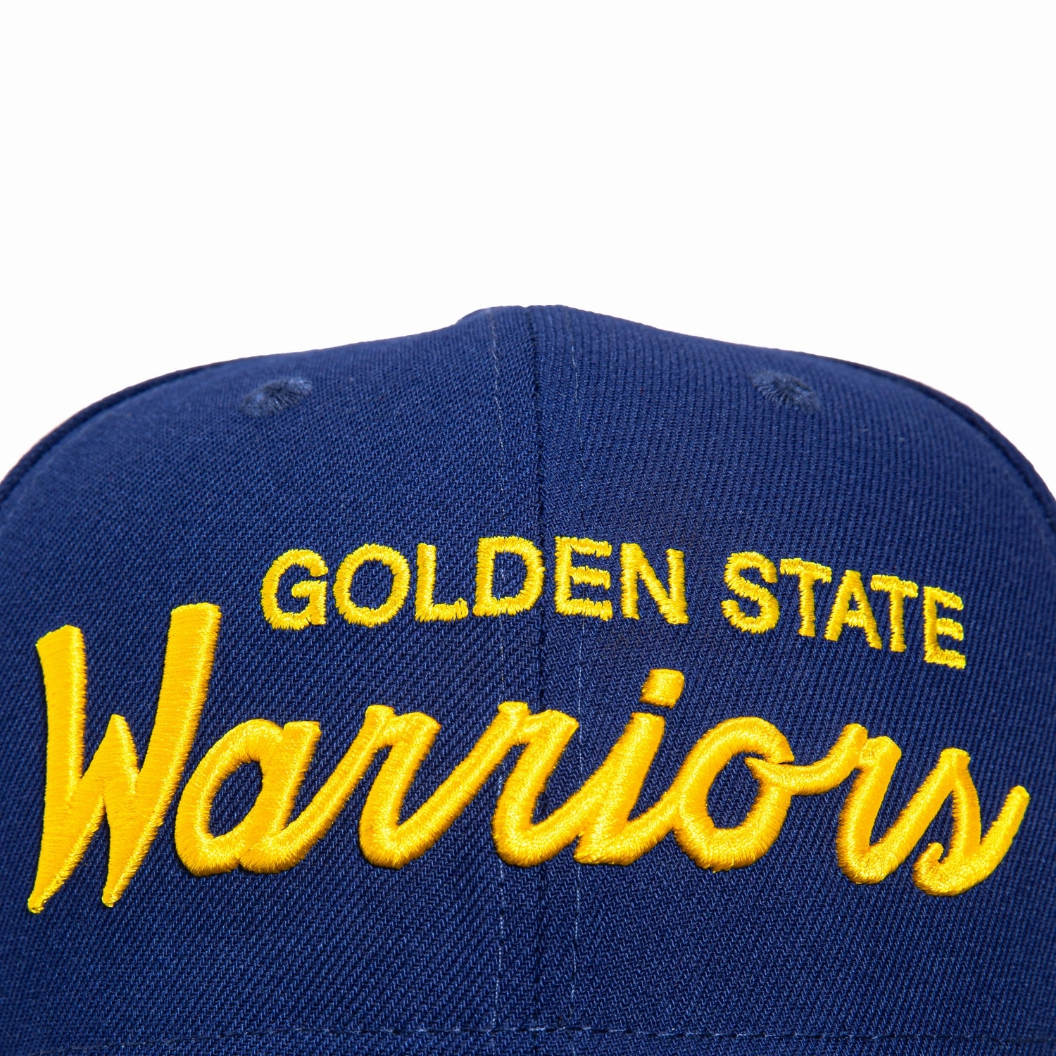 New Era 9Seventy Golden State Warriors Script Stretch-Snapback Hat - Royal, Gold