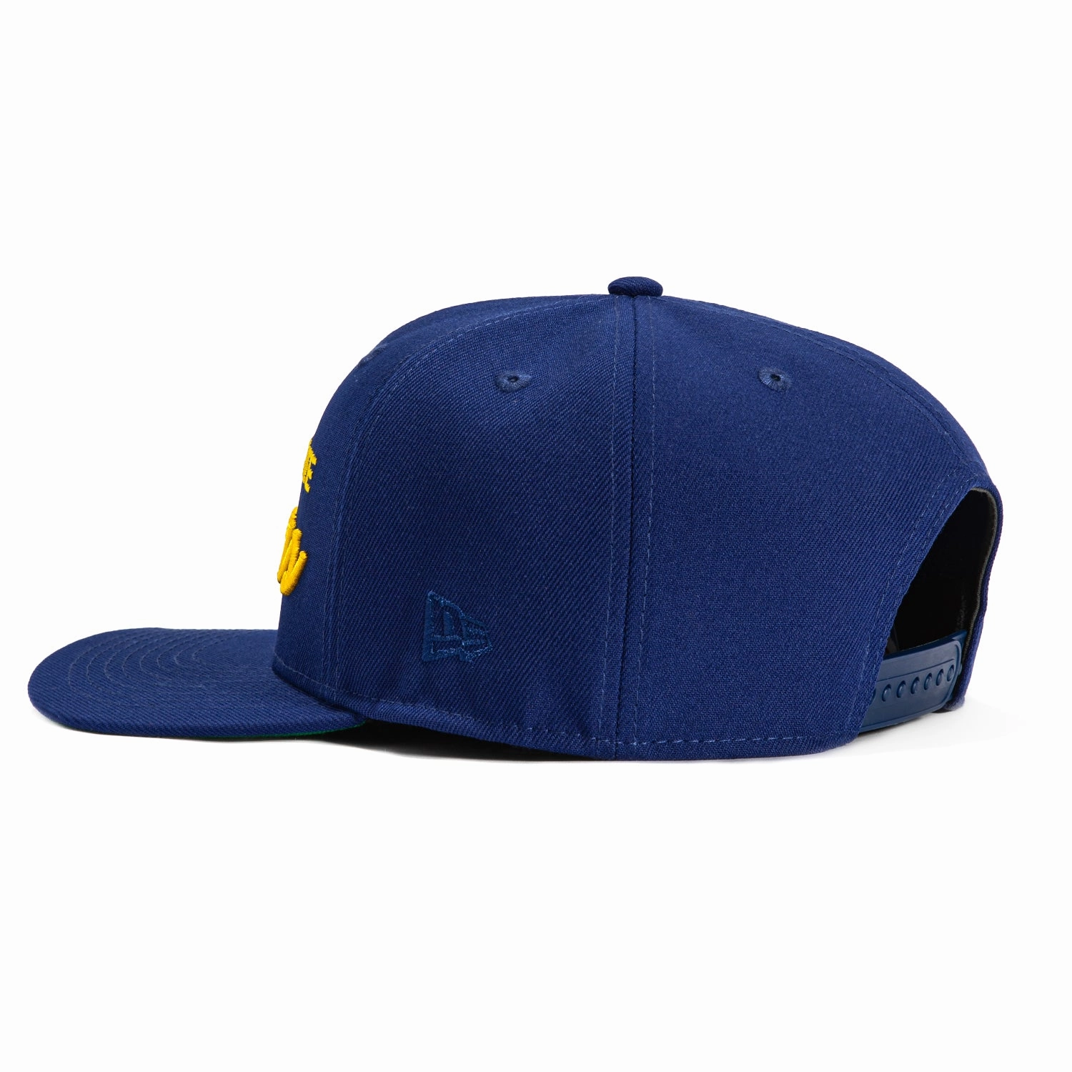New Era 9Seventy Golden State Warriors Script Stretch-Snapback Hat - Royal, Gold