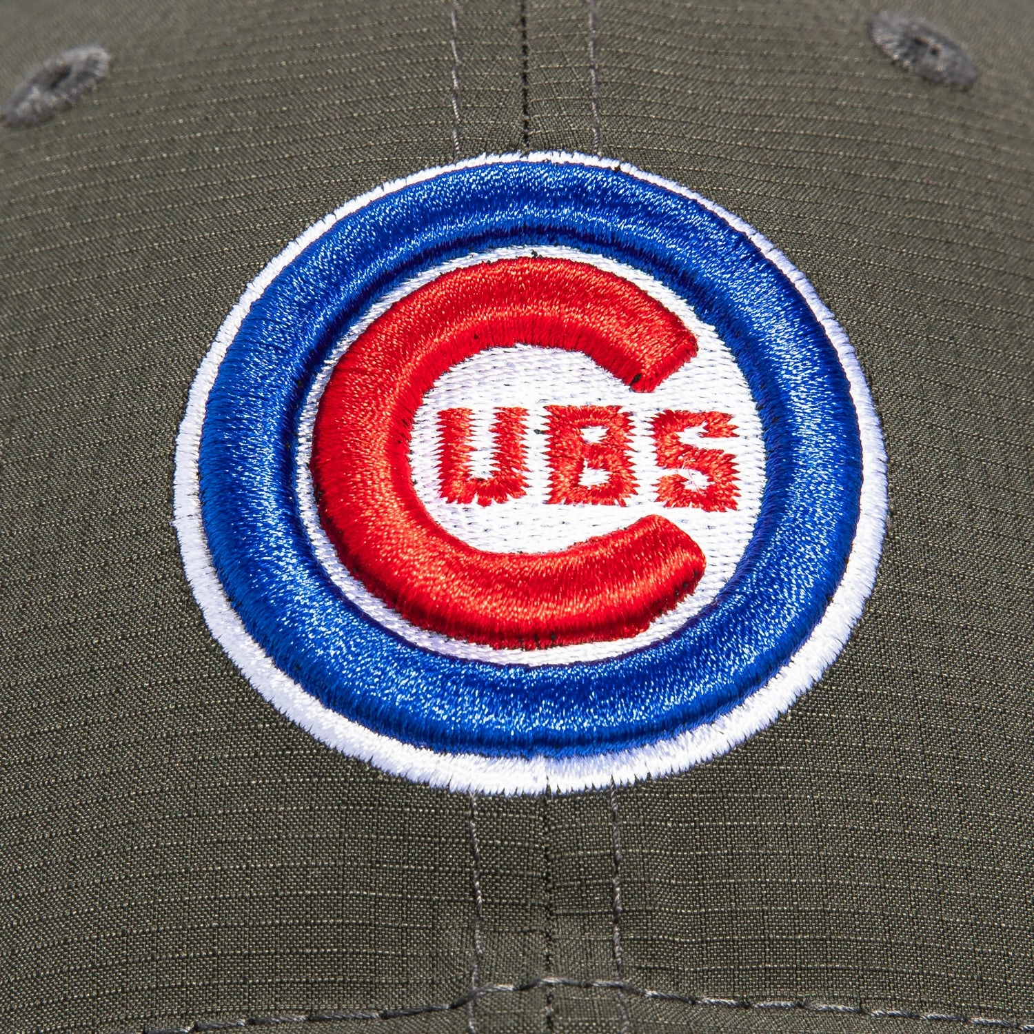 New Era 9twenty Stretch-Snap Ripstop Chicago Cubs Adjustable Logo Hat - Graphite
