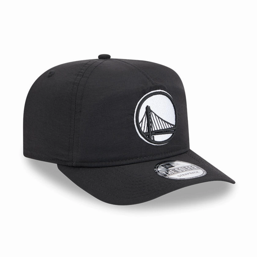 New Era Golfer Everyday Nylon Golden State Warriors Strapback Hat - Black