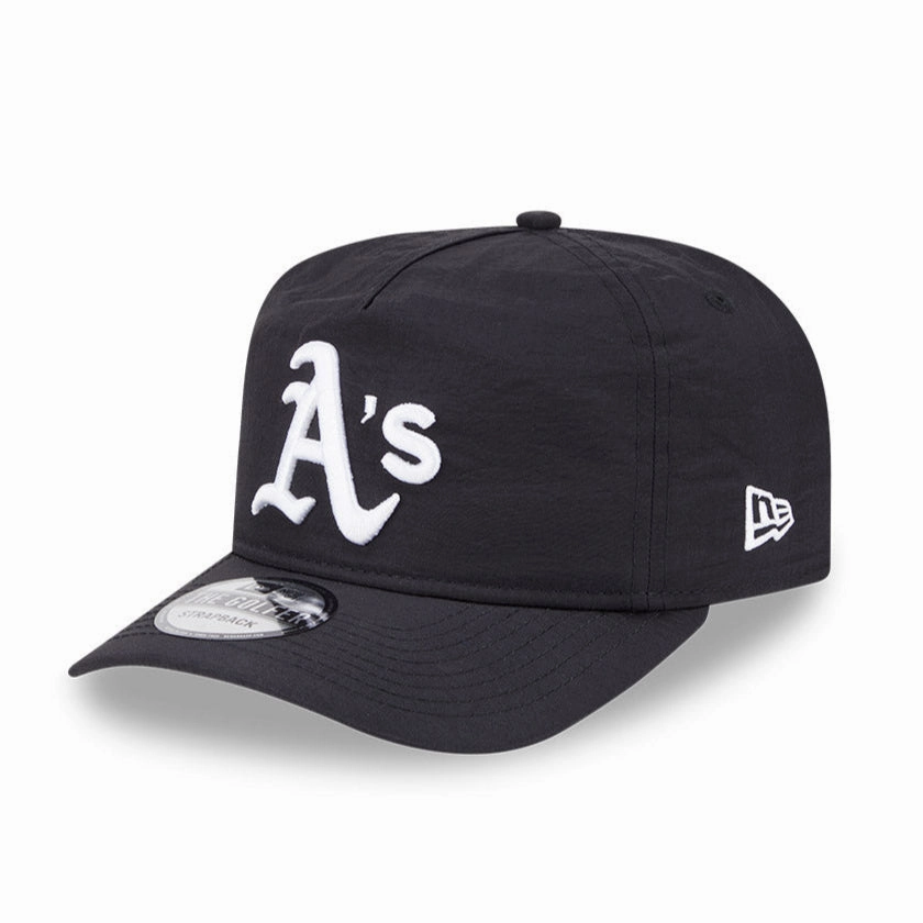 New Era Golfer Everyday Nylon Oakland Athletics Strapback Hat - Black