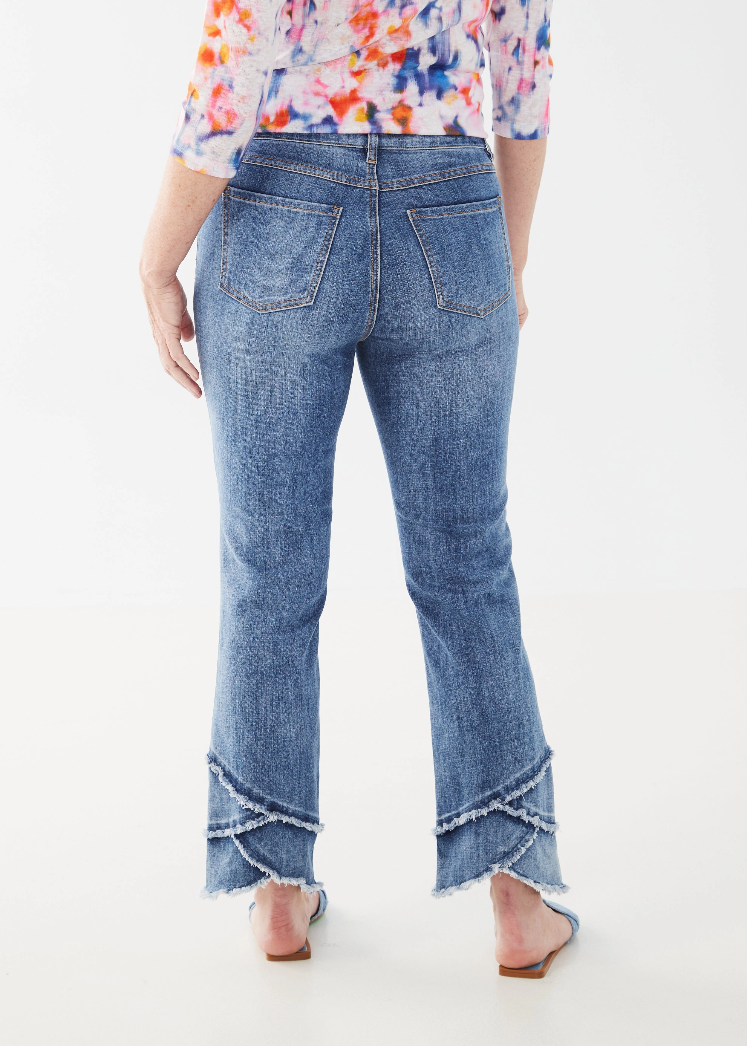 Olivia Tulip Hem Straight Ankle Denim