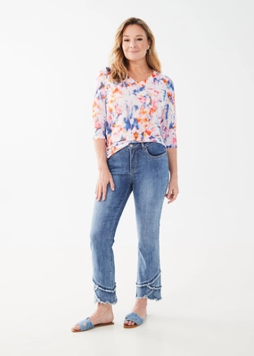 Olivia Tulip Hem Straight Ankle Denim