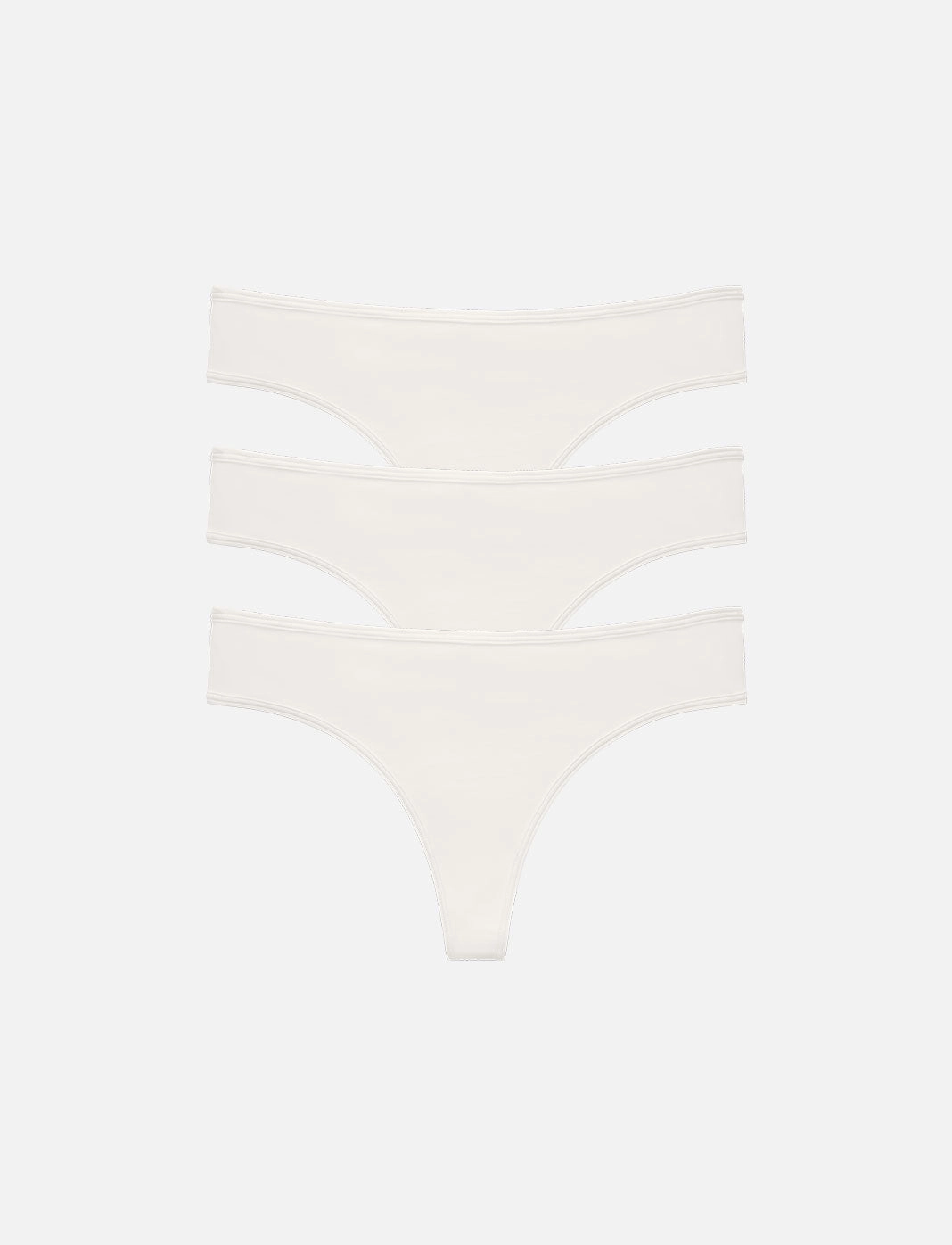 Organic Cloud Cotton Thong 3 Pack Box
