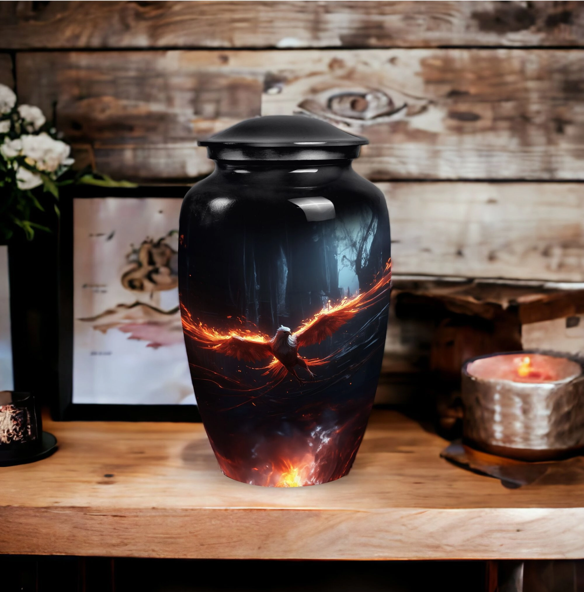 Phoenix Cremation Urn: Cherished Memorial Gift For Loved One