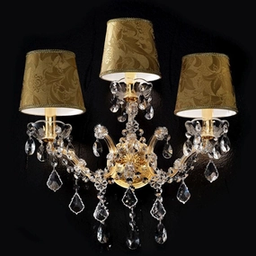 Premium Pendant Wall Light With Damask Shades