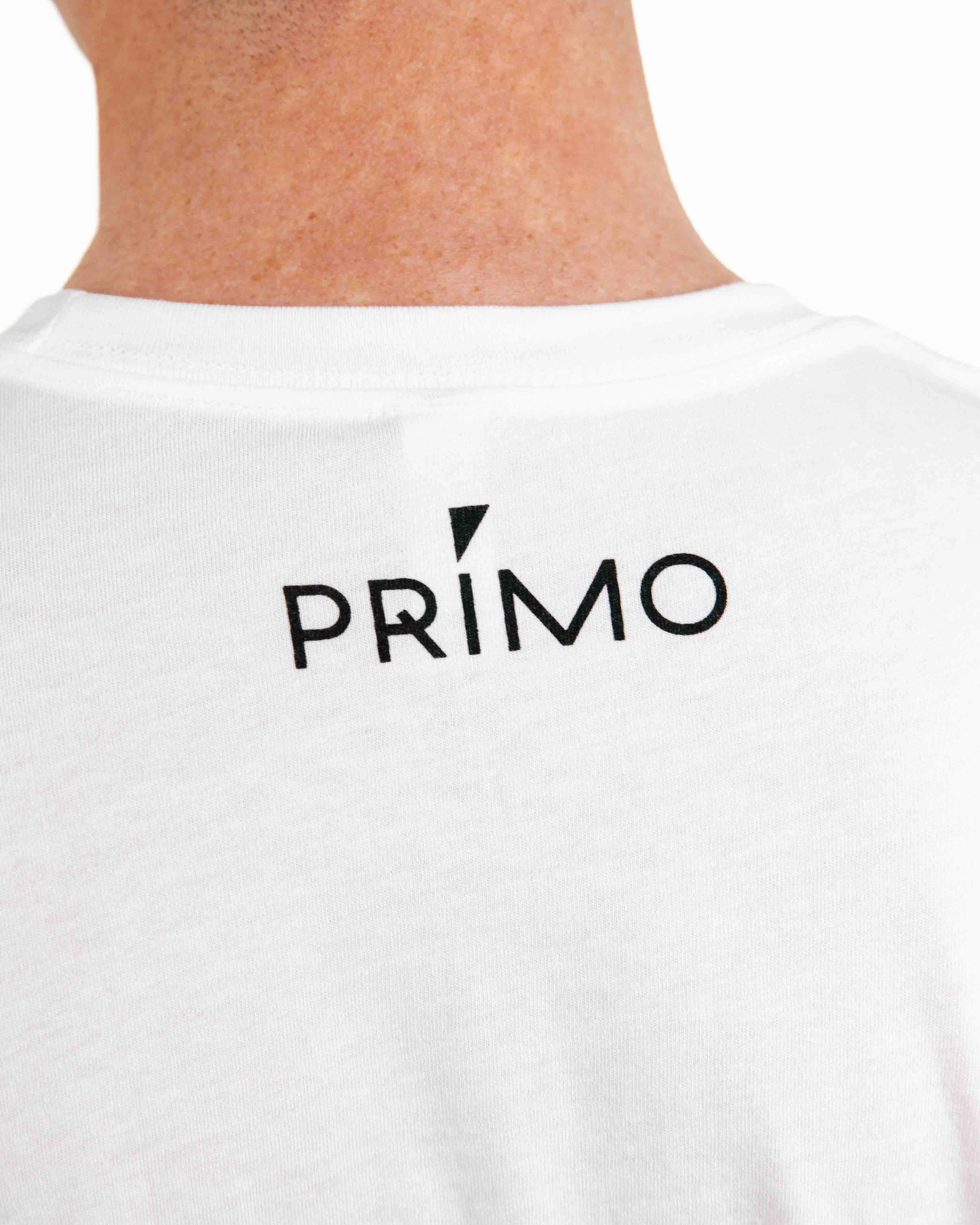 Primo Wordmark Tee - White