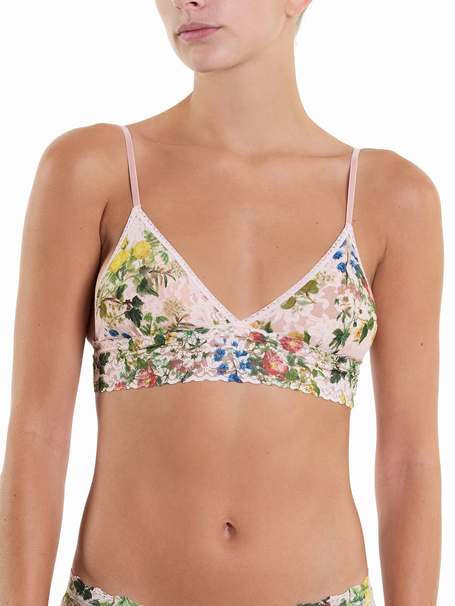 Printed Signature Lace® Padded Triangle Bralette Overjoyed Sale