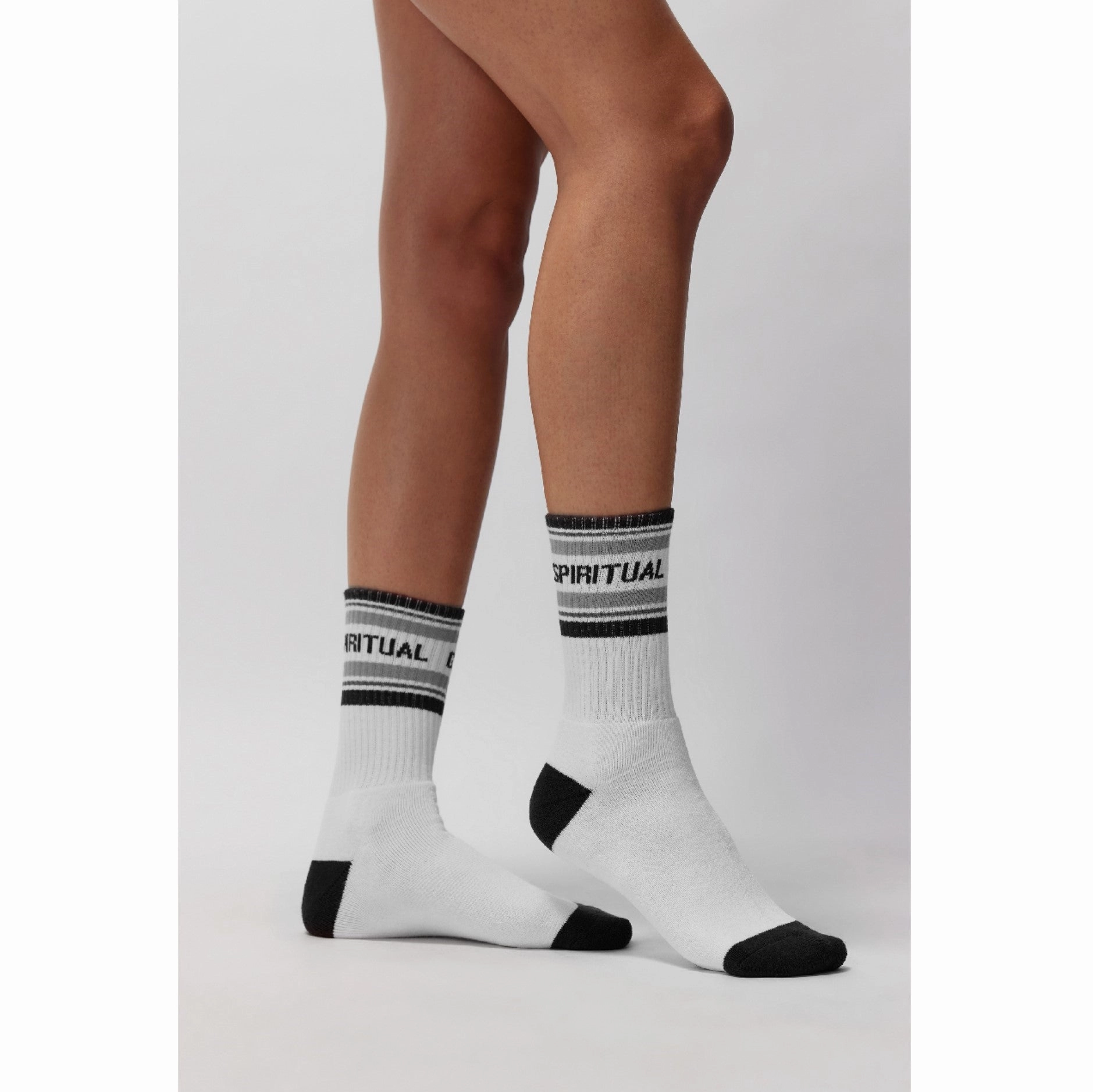 Pure White Crew Sock (No Grip)