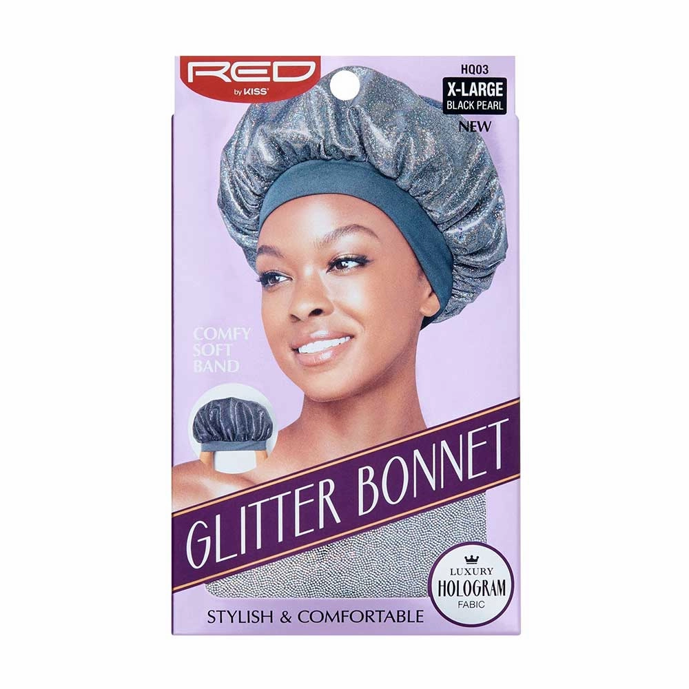 Red by Kiss Glitter Bonnet X-Large - Choose Your Color