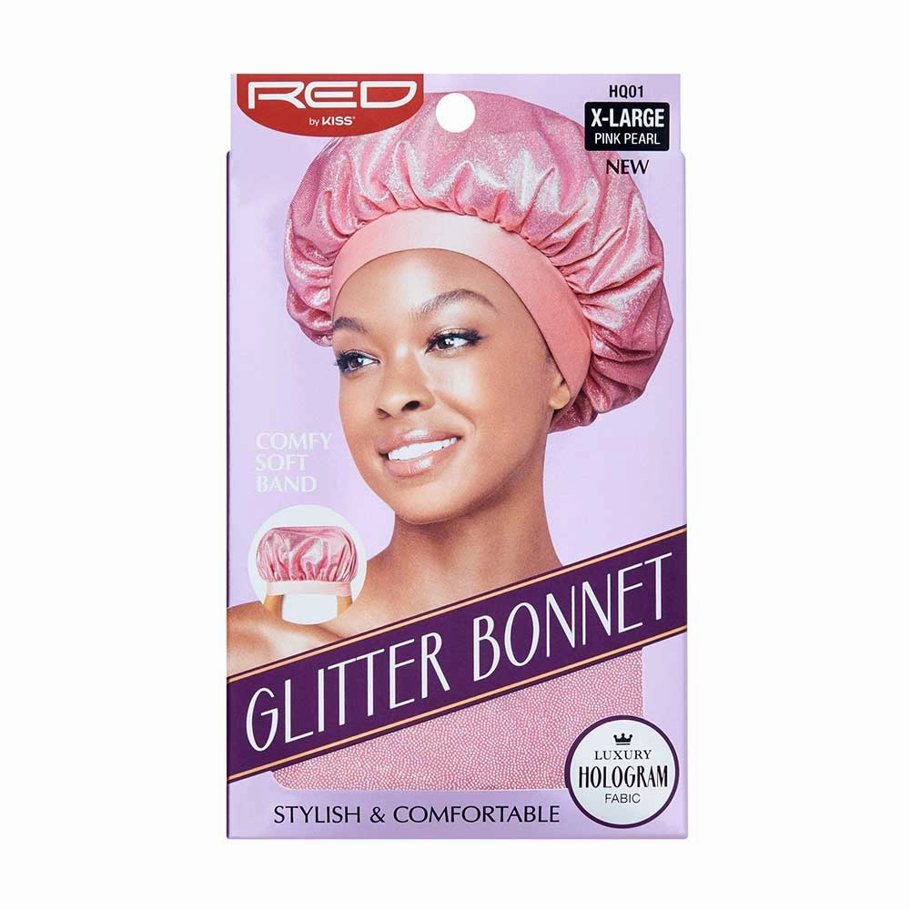 Red by Kiss Glitter Bonnet X-Large - Choose Your Color