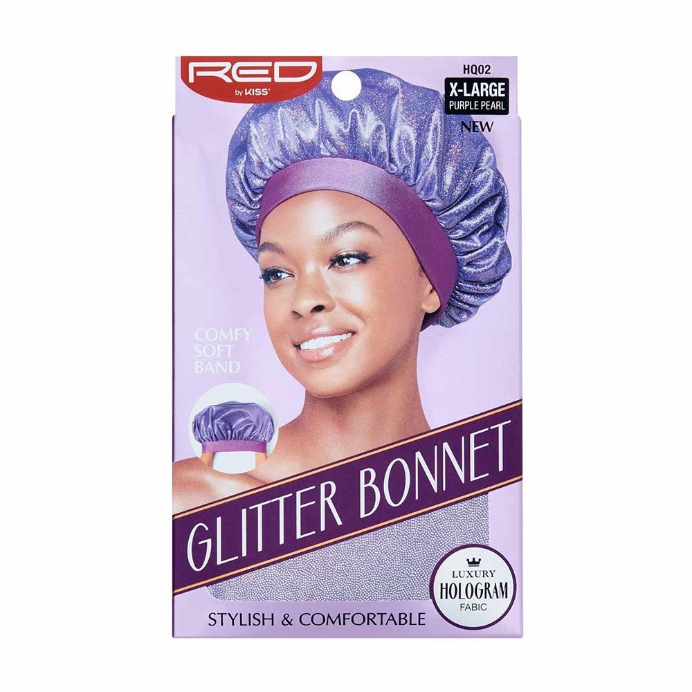 Red by Kiss Glitter Bonnet X-Large - Choose Your Color