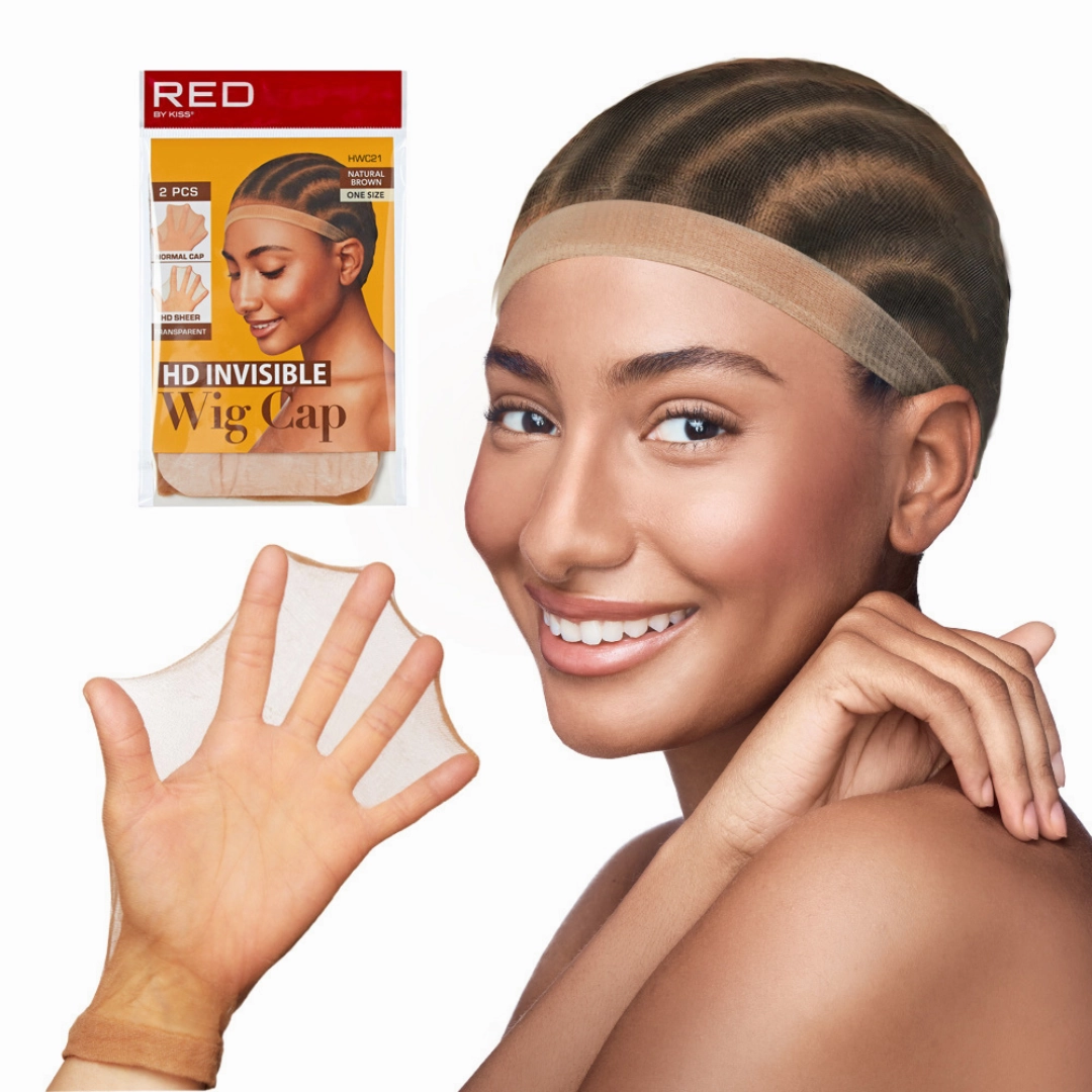 Red by Kiss HD Invisible Wig Cap - 2 pcs - Choose Color
