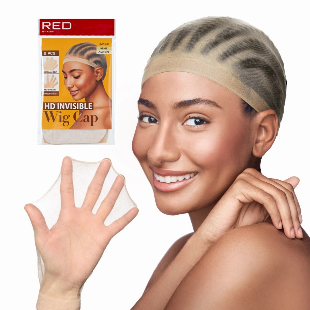 Red by Kiss HD Invisible Wig Cap - 2 pcs - Choose Color