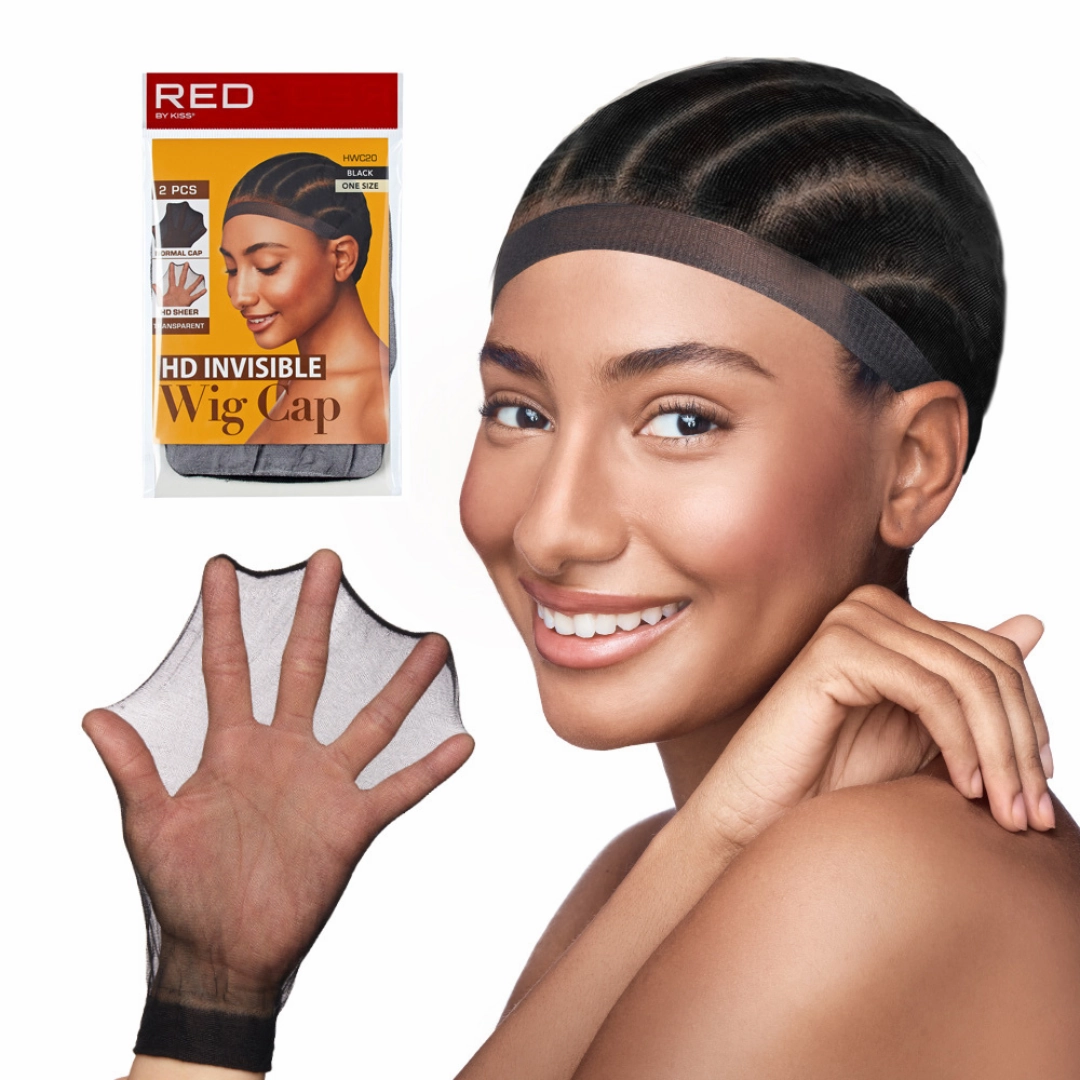 Red by Kiss HD Invisible Wig Cap - 2 pcs - Choose Color