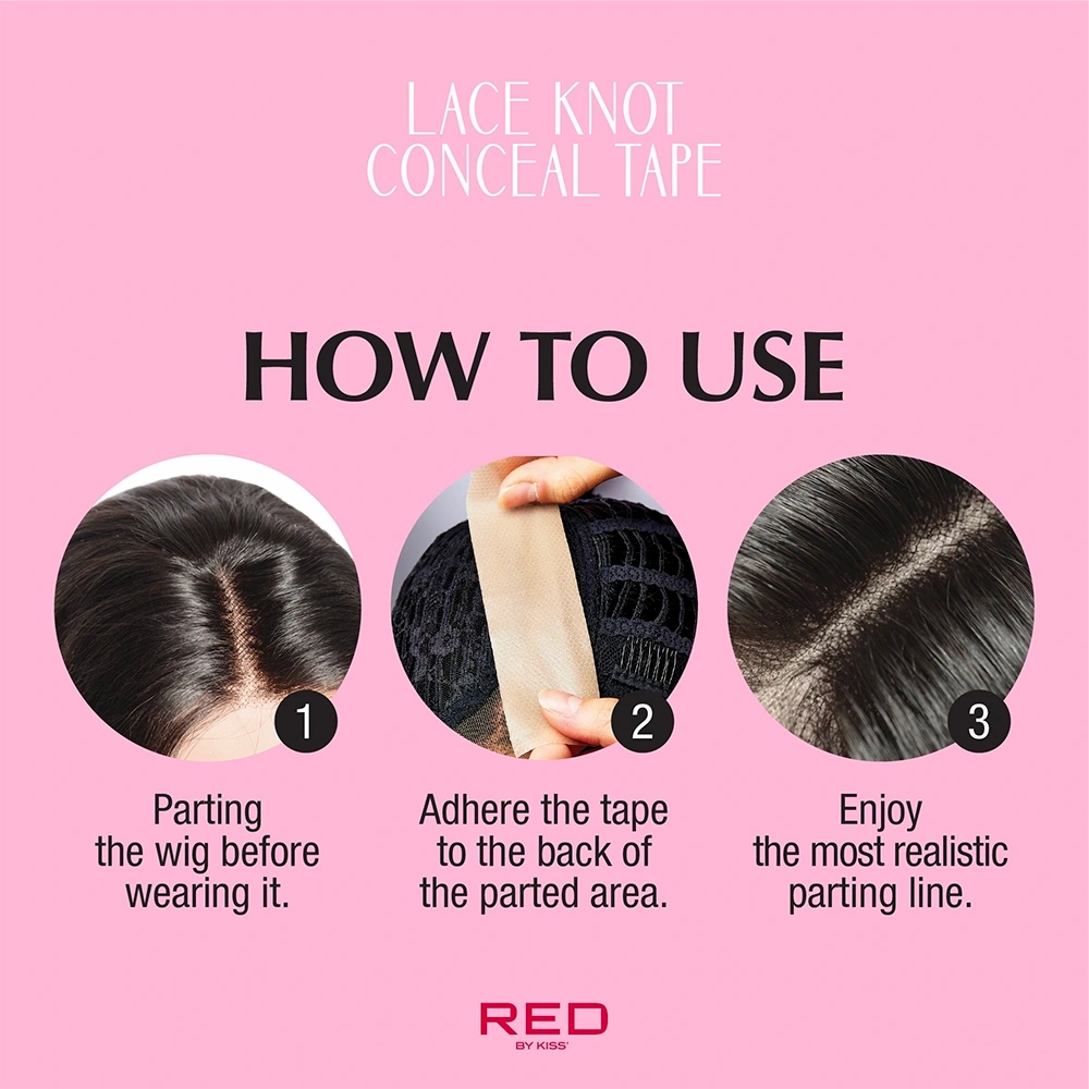Red by Kiss Lace Wig Grids & Knots Concealing Silicone Scalp Tape - 3 Piece