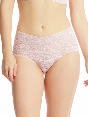 Retro Lace V-Kini Bliss Pink