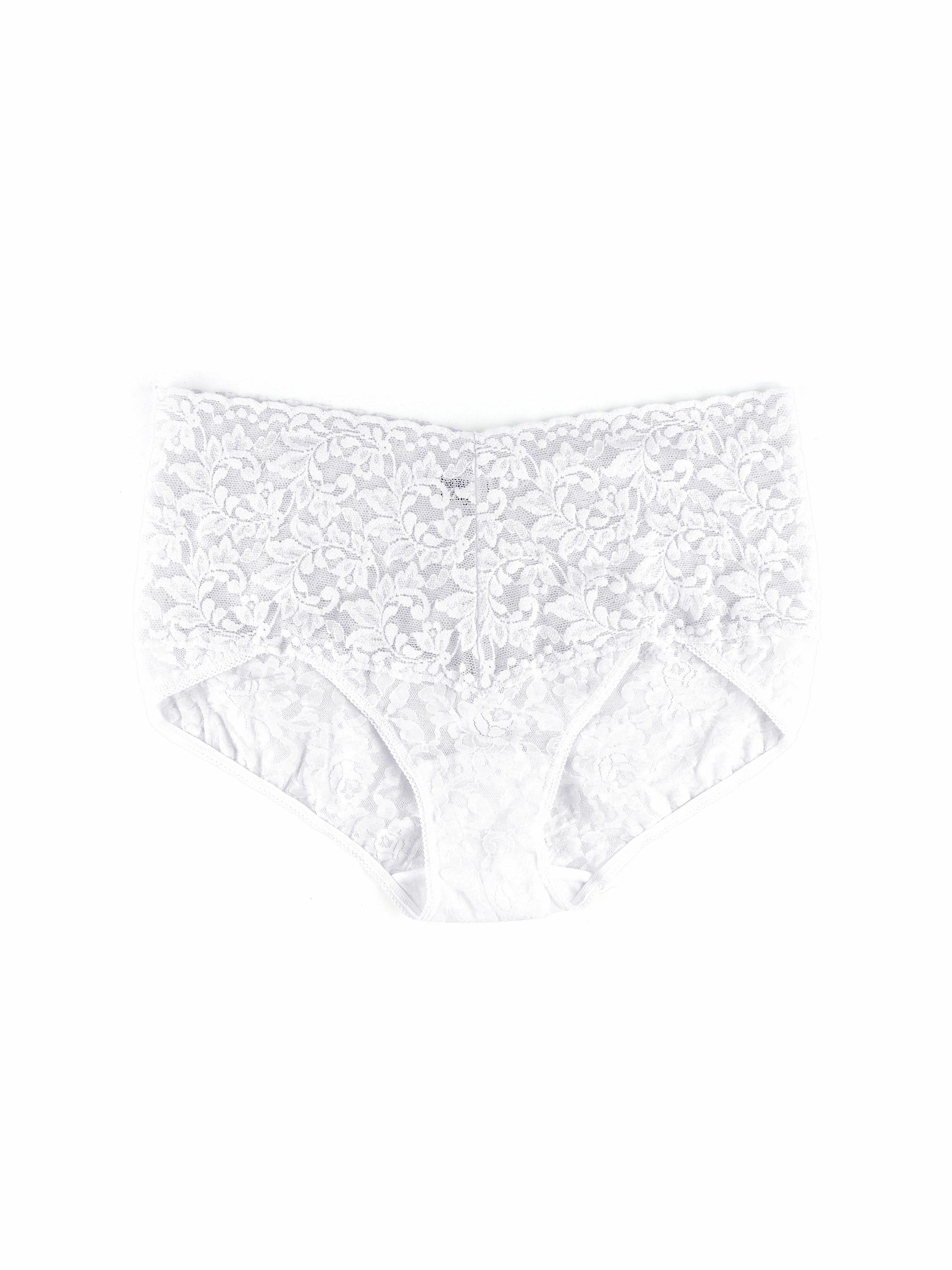 Retro Lace V-Kini White
