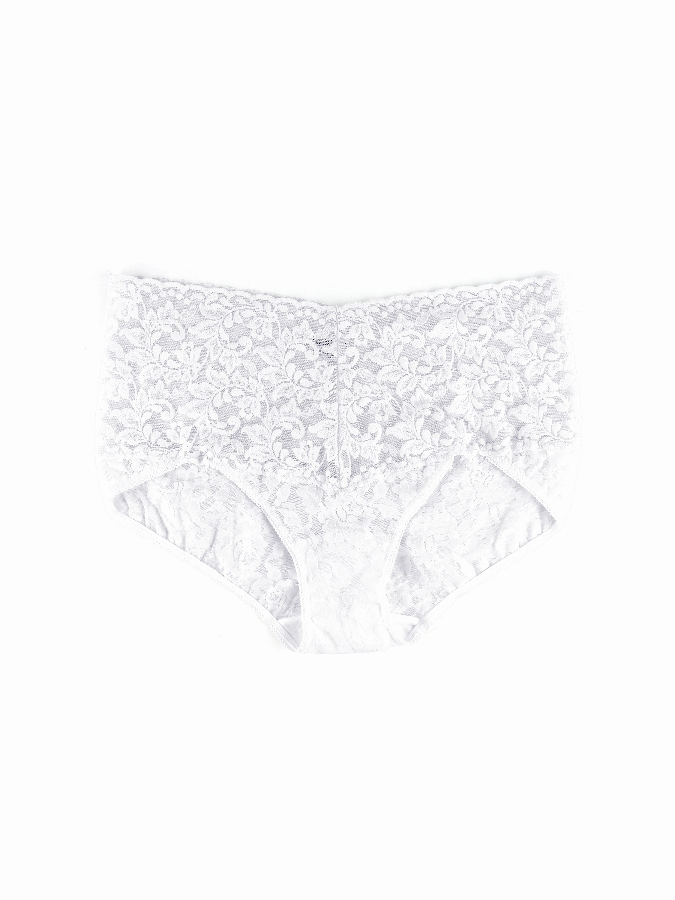 Retro Lace V-Kini White