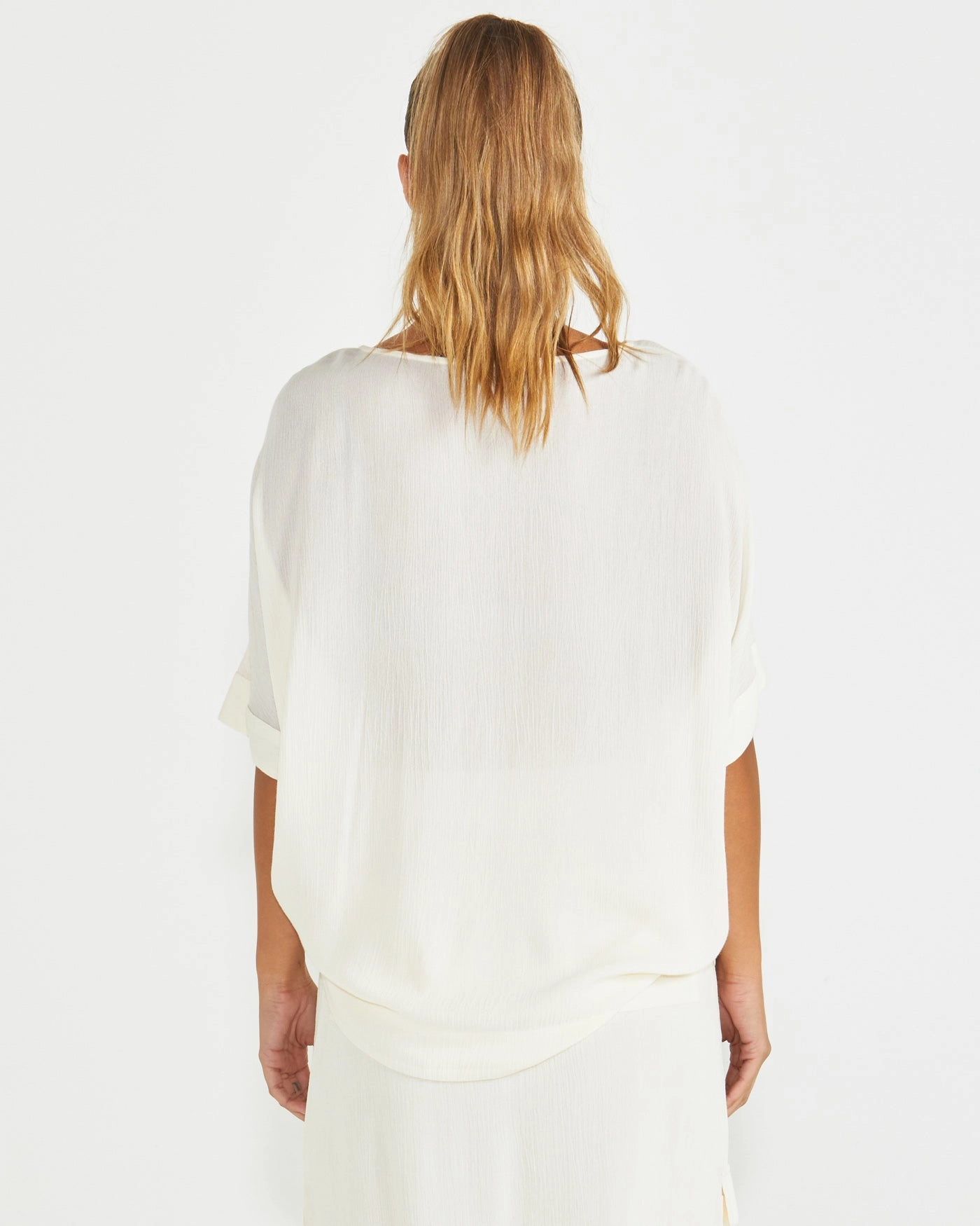 Sass Raya Oversized Top Cream