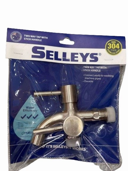 Selleys SS304 Basin 2 Way Tap - Stick Handle | Model : SEY-S6040