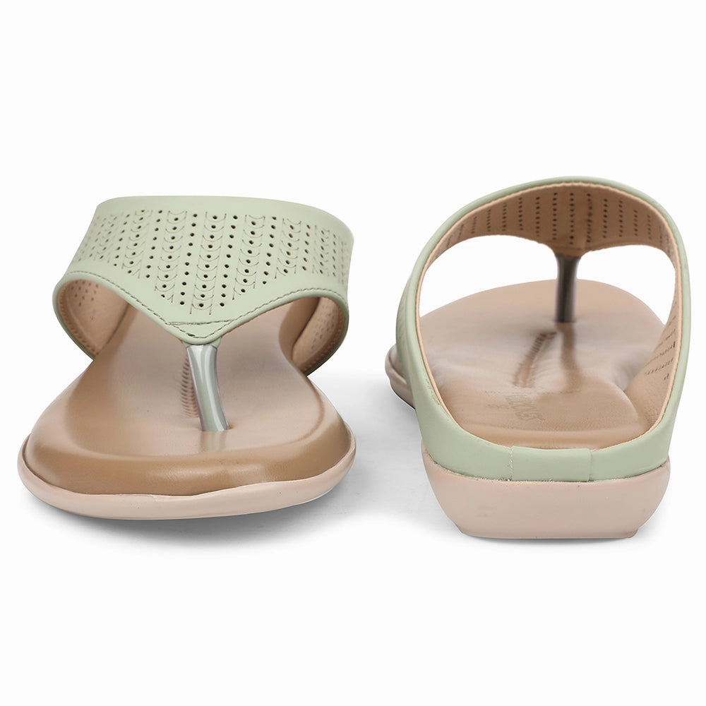 Senorita Sea Green Casual Slipper For Women AGL-101 By Liberty