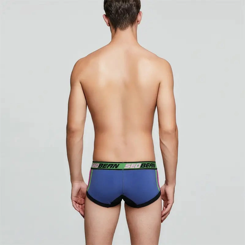 Seobean Men's Breathable Boxer Briefs - U-Pouch Design for Ultimate Comfort 00206