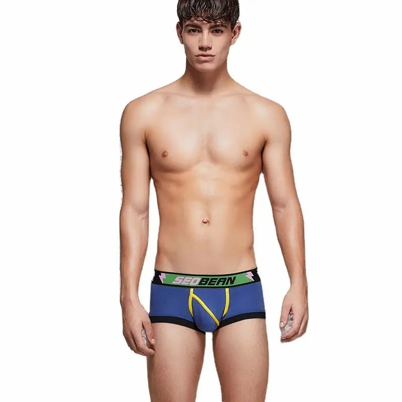 Seobean Men's Breathable Boxer Briefs - U-Pouch Design for Ultimate Comfort 00206
